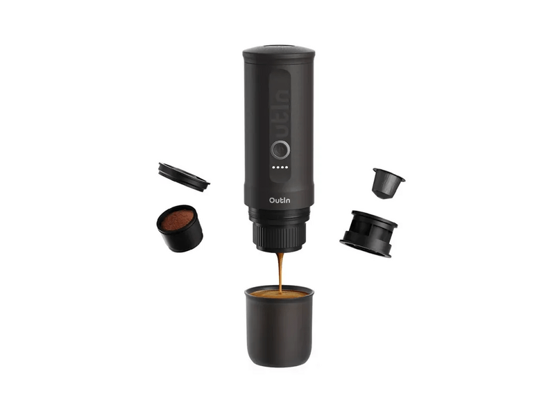 Outin Nano Akkus hordozható kávéfőző, szürke