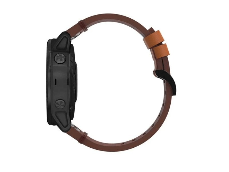 Gigapack Garmin Epix Pro/Fenix 20mm Bőr hatású pótszíj, barna (149245)