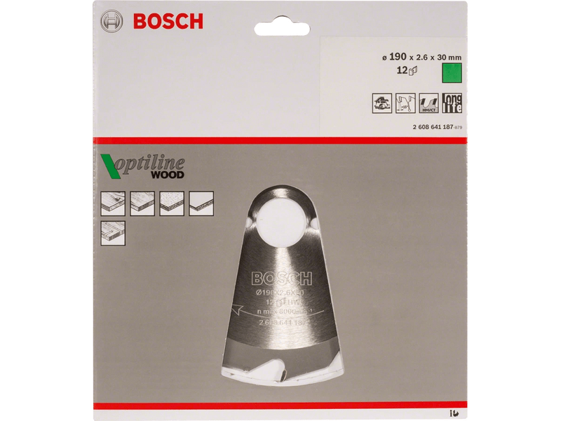 Bosch Optiline Wood list kružne pile, 190 mm (2608641187)