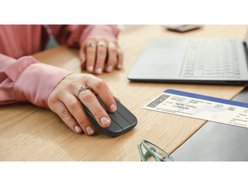 Logitech Mobi Fold vezeték nélküli egér, grafitszürke (910-007604)