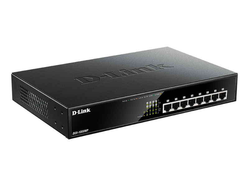 D-Link DGS-1008MP 8x1000Mbps (8xPOE) Switch
