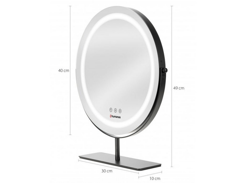 Humanas HS-HM Grimizno ogledalo za šminkanje s LED rasvjetom