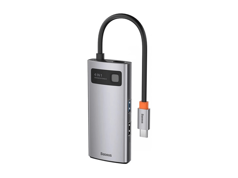 Baseus Metal Gleam 4-in-1 USB Type-C HUB (CAHUB-CY0G)