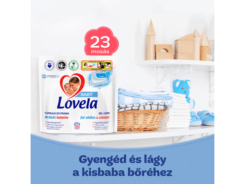 Lovela Baby Hipoallergén Mosókapszula, 23 db