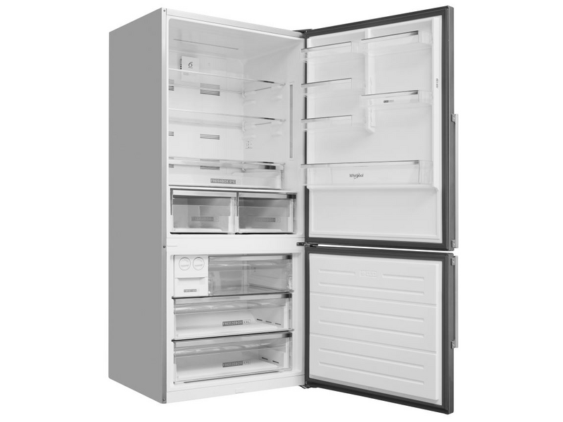 Whirlpool W84BE 72 X 2 Alulfagyasztós kombinált hűtőszekrény