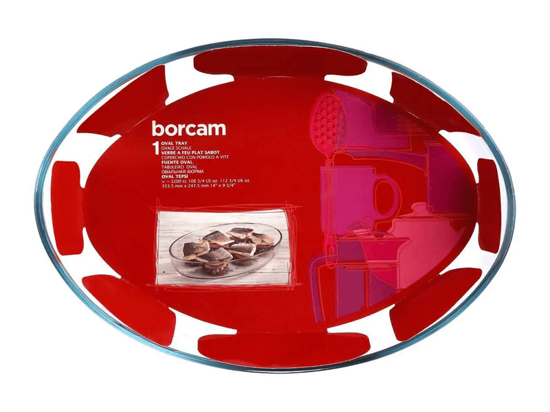 Borcam Jénai ovális hőálló sütőtál, 3.2L (59074)