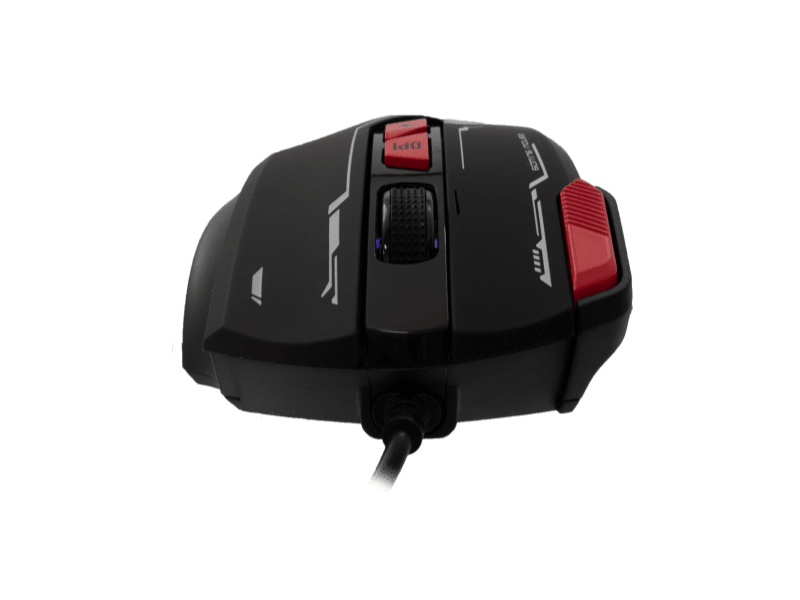 Baracuda Manta-B Gamer egér, fekete (BGM-041B)