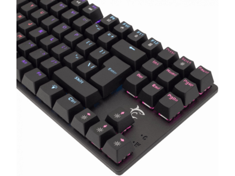 White Shark COMMANDOS Blue Switch US Gamer billentyűzet, fekete
