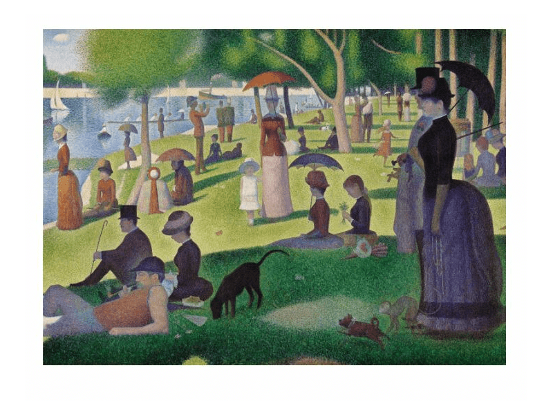 Seurat Vasárnap délután a Grande 1000