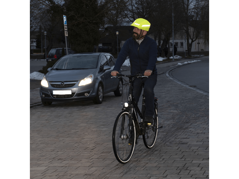 Hama 95639 Kerékpársisak esővédő huzat, neon sárga
