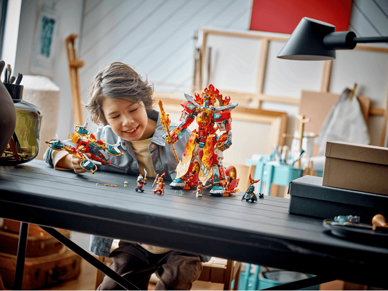 LEGO® Monkie Kid™ Nezha Tűzgyűrű robotja (80057)