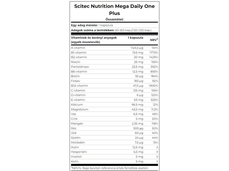 Scitec Mega Daily One Plus 60 kapszula