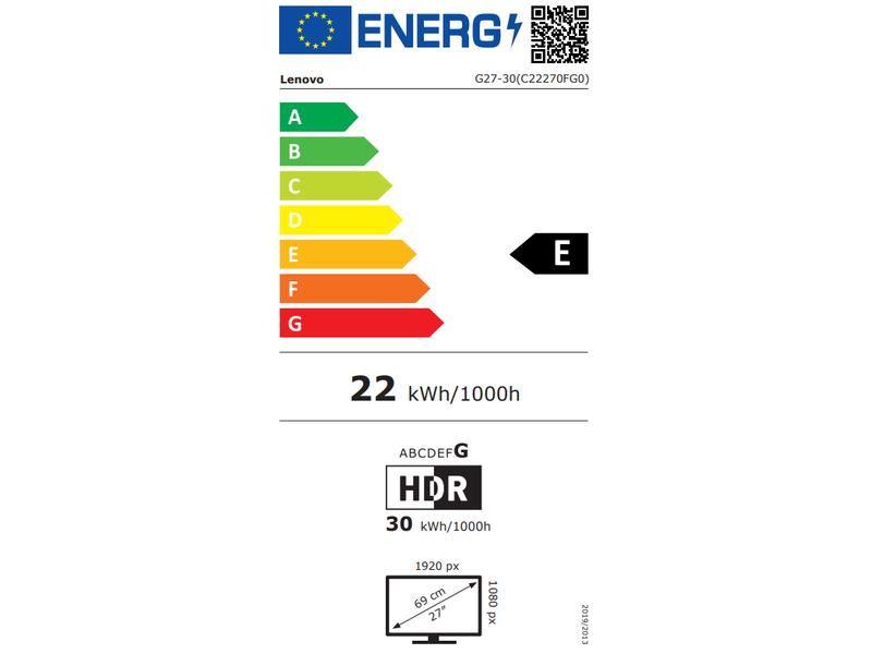 Lenovo 27 Monitor,1920X1080,WLED