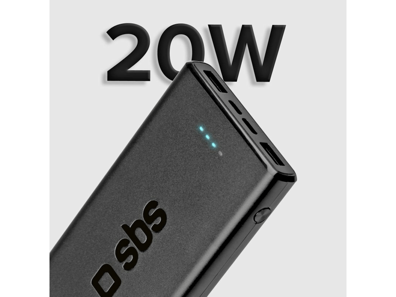 SBS  PowerBank 20000mAh PD 20W fekete