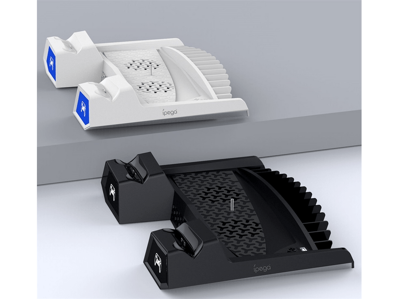 iPega PG-5023A PlayStation 5 asztali tartó/hűtő, fehér