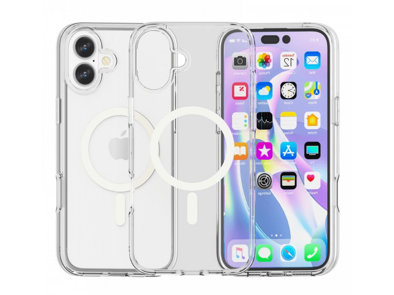 Cellect iPhone 17 mágneses szilikon tok, átlátszó (CEL-MAG-IPH17-TP)