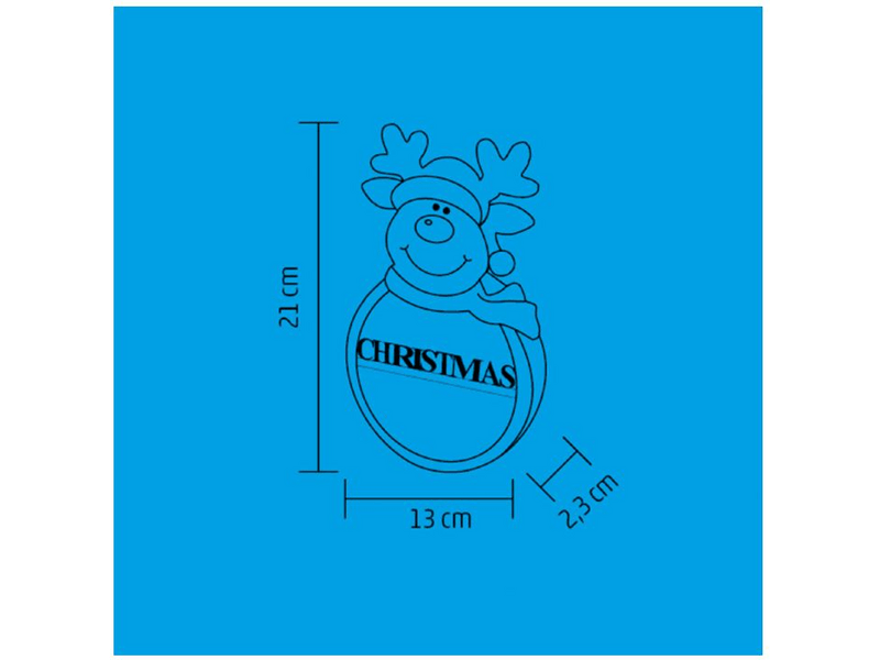 Home KLW 21 R Drveni ukras za prozore i vrata, sobovi