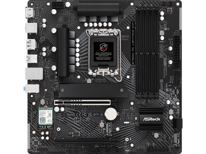 ASRock B760M PG Lightning WiFi Intel B760 mATX Alaplap