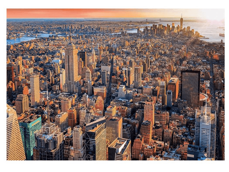 Clementoni New York naplemente puzzle, 1000 db (39646)