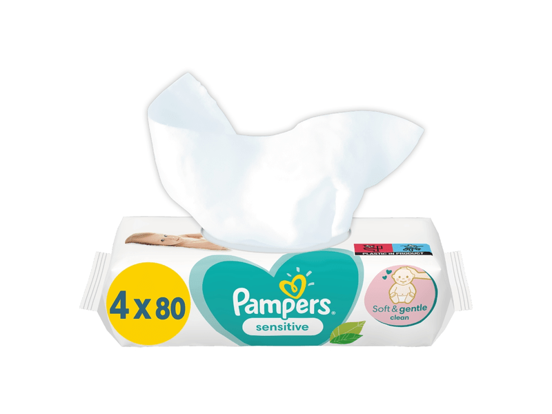 Pampers törlőkendő Sensitive 4x80