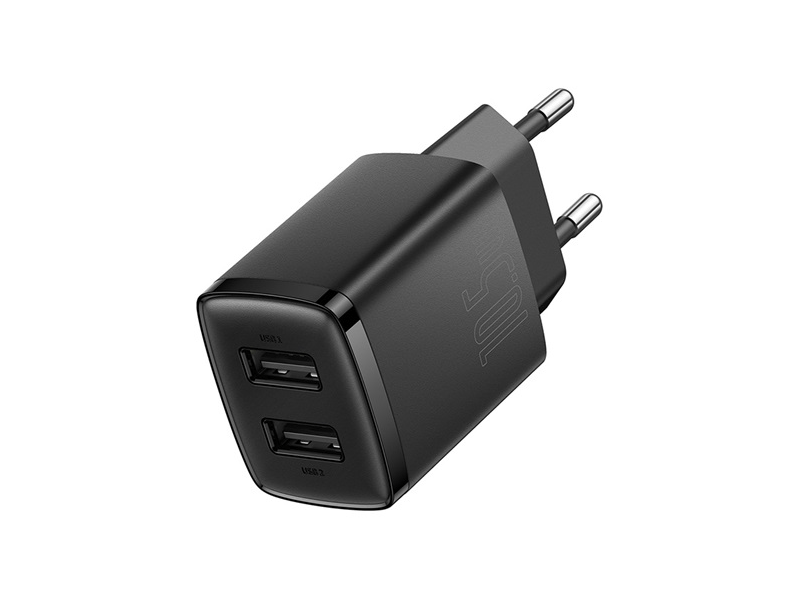 Baseus Compact 2xUSB-A hálózati töltő, 10.5W (CCXJ010201)