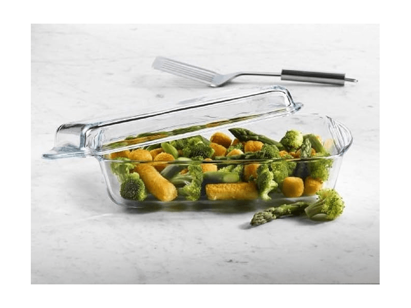 Borcam Jénai hőálló szögletes sütőtál, 2 részes (59010)