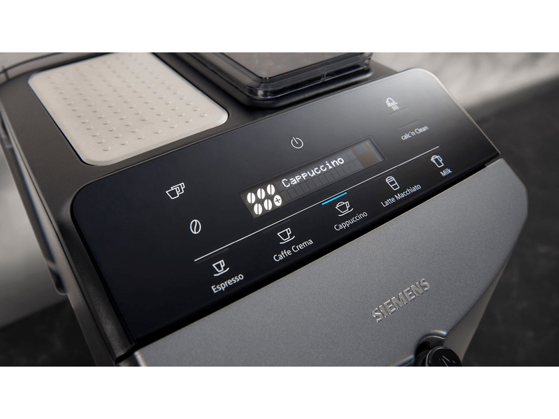 Siemens EQ.300 Automata kávéfőző, titán/fekete (TF305E04)