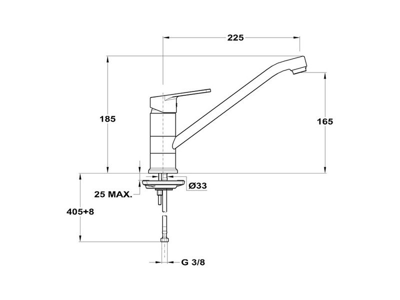Mofém Zenit Magasított mosogató csaptelep (152-1951-00)
