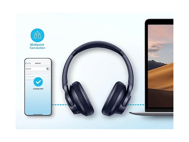 Anker Soundcore Q20i Bluetooth fejhallgató, kék (A3004G31)
