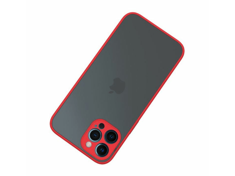 iPhone 14 Plus műanyag tok, piros, fek.