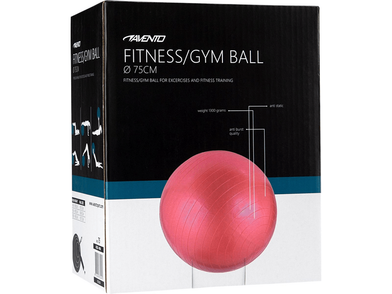 Avento ABS Gym Ball gimnasztika labda, 75 cm, pink (21740)