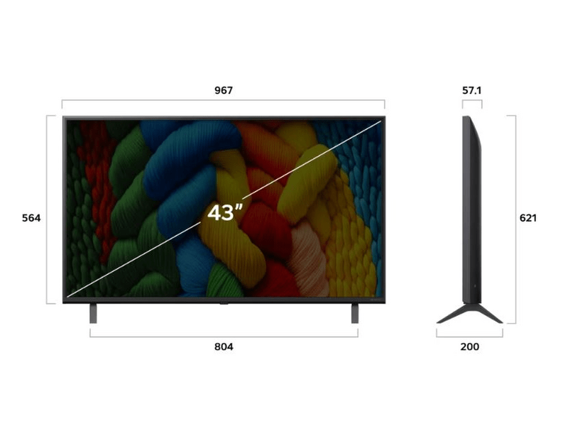 LG 43NANO80A3B 43" 4K UHD NanoCell Smart televizor