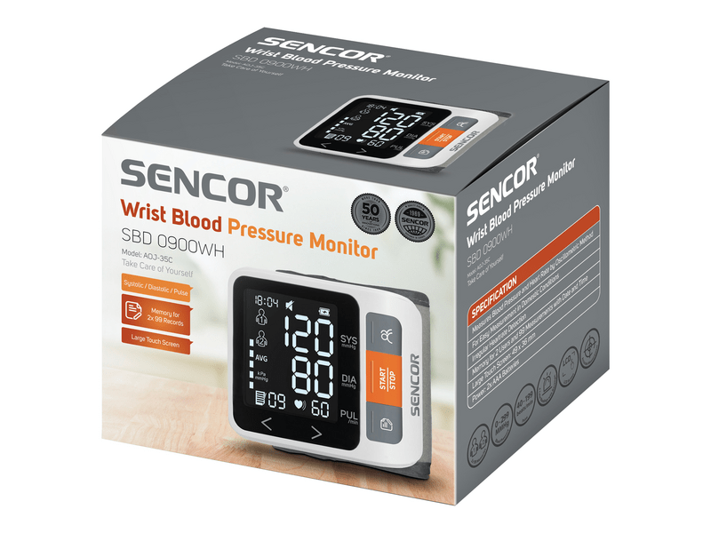 Sencor SBD 0900WH mjerač krvnog tlaka za zapešće