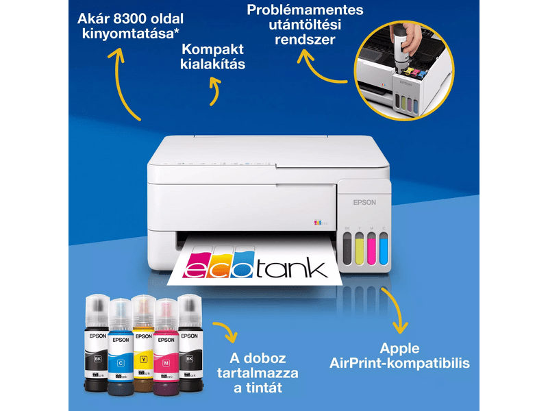 Epson EcoTank L3356W Multifunkciós nyomtató (C11CL62412)
