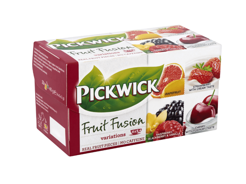 Pickwick Fruit Fusion Variációk tea, Piros, 20 db