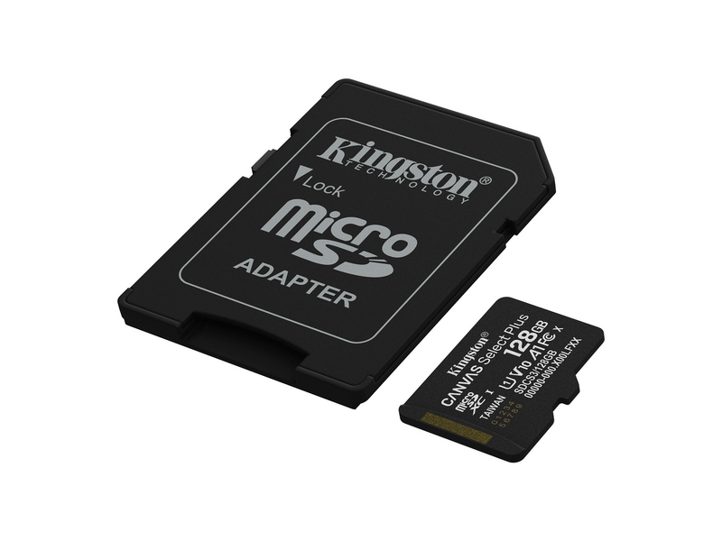 Kingston Canvas Select Plus microSD kártya, 128 GB (SDCS3/128GB)