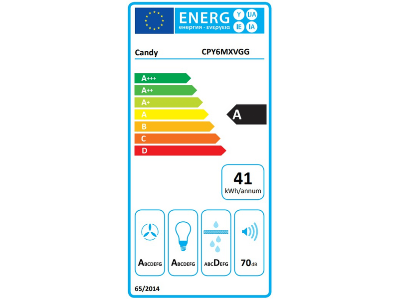 Candy CPY6MXVGG Beépíthető páraelszívó