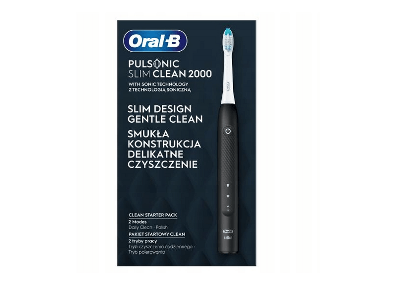 Oral-B Pulsonic Slim Clean 2000 Elektromos fogkefe, fekete