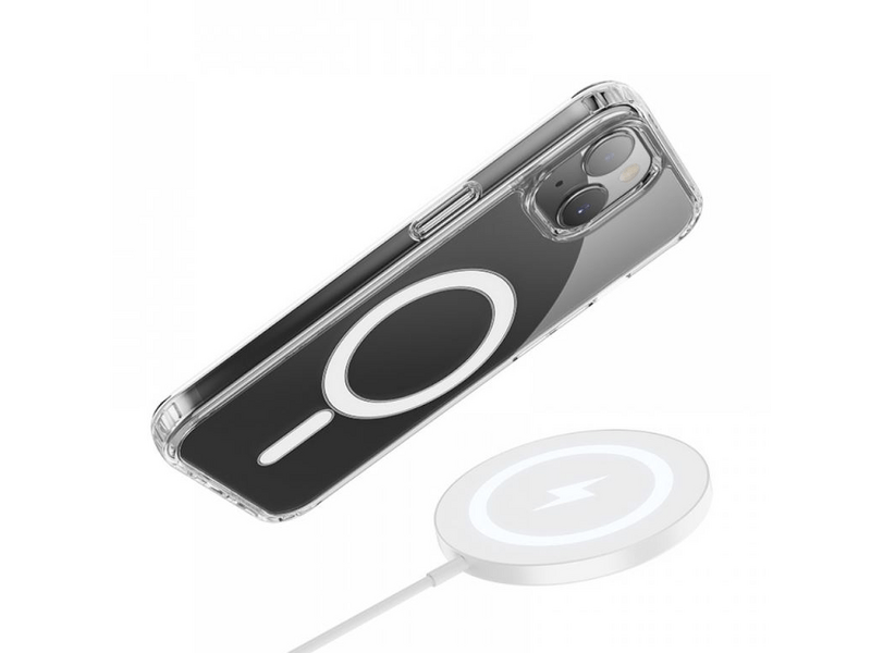 Cellect iPhone 15 magnetna silikonska maska, prozirna (CEL-MAG-IPH15-TP)