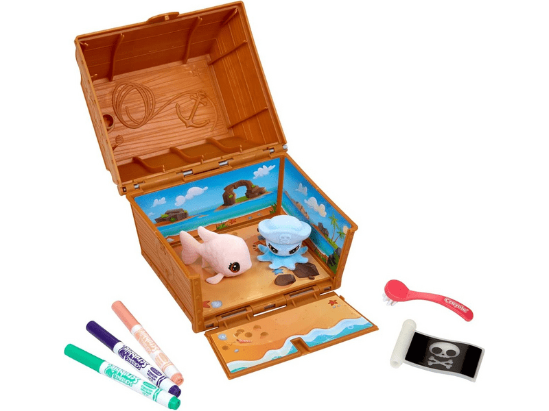 Crayola Washimals Kincsesláda világító állatkával (74-7510)