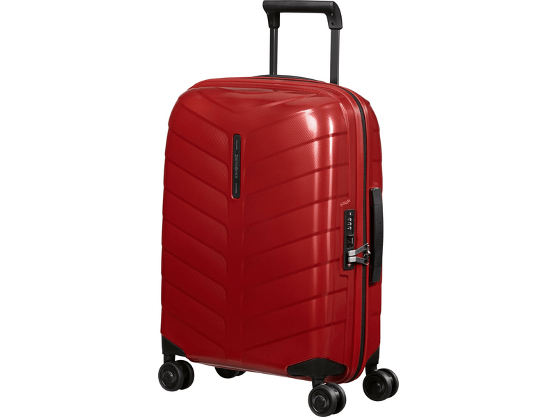 Samsonite Attrix Spinner Bővíthető bőrönd, 55 cm, piros (146116-1726)