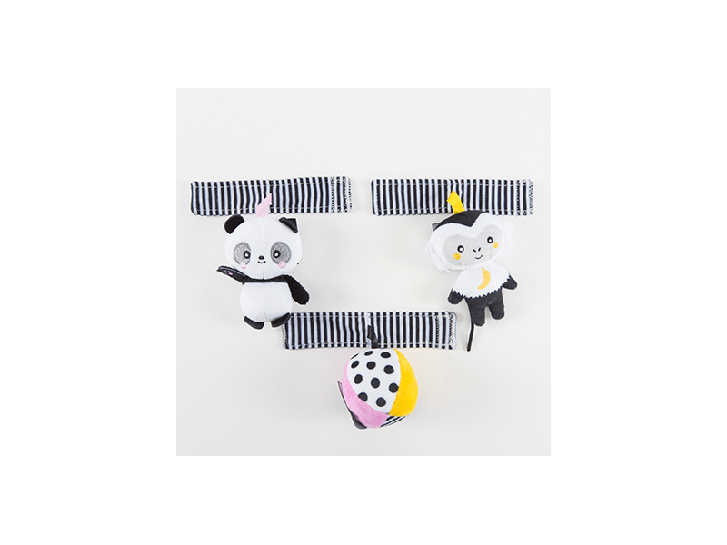 GaGaGu Lógó plüss - Panda, labda, majom (9785)