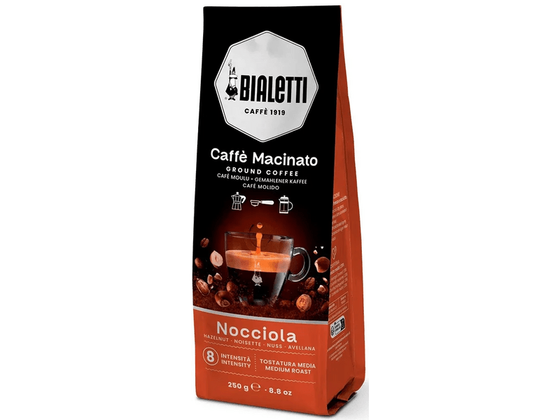 Bialetti Macinato Nocciola Mogyorós őrölt kávé, 250 g