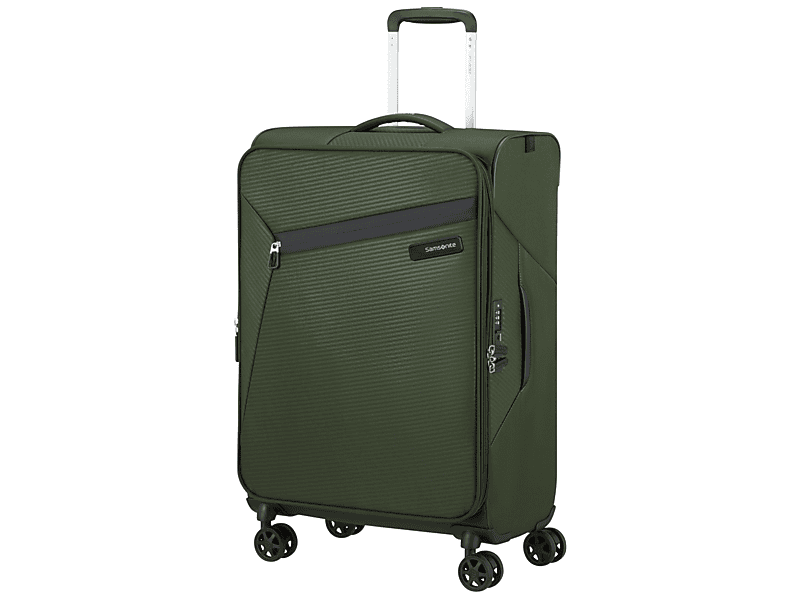 Samsonite Litebeam Spinner Bővíthető bőrönd, 66 cm, sötétzöld (146853-9199)