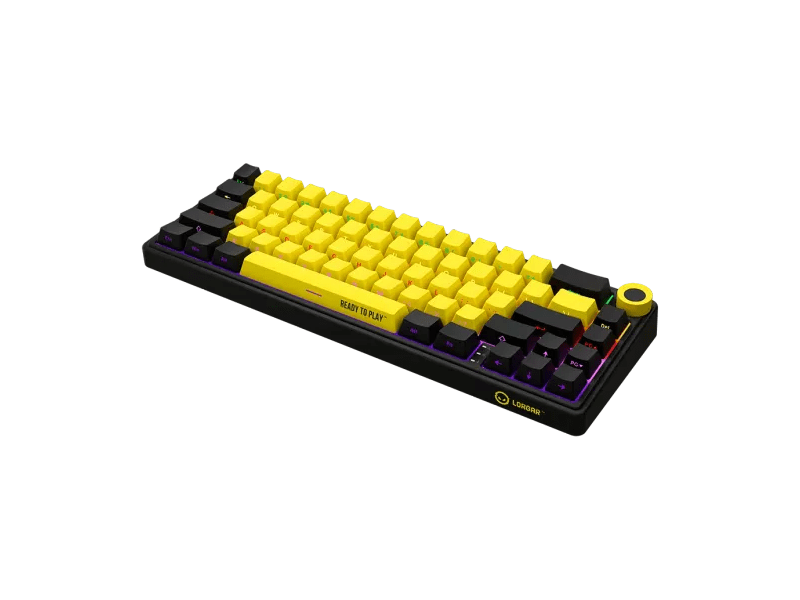 Lorgar KBP70MW Billentyűzet, sárga (LRG-KBP70MW-YL-US)