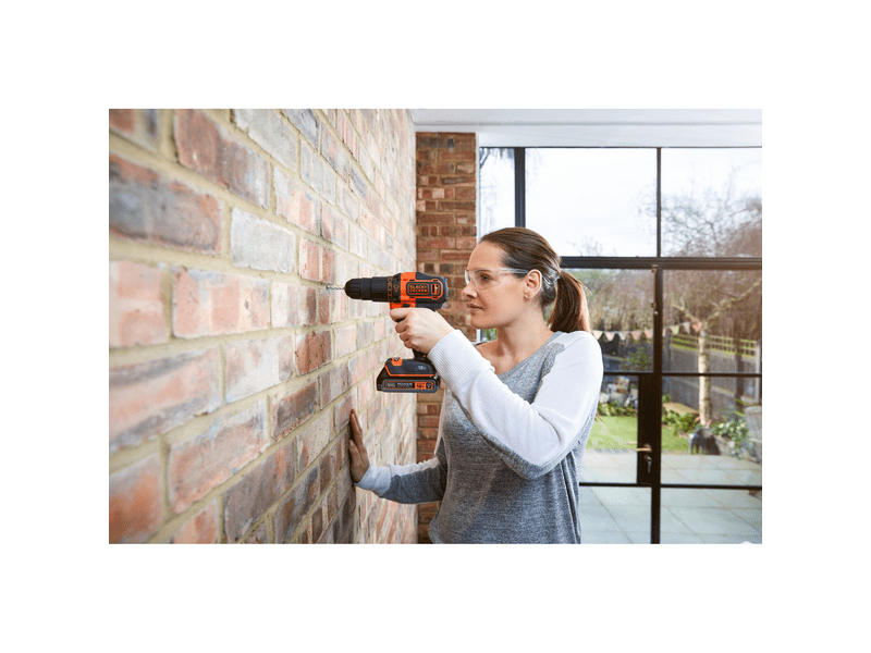 BLACK + DECKER BDCHD18S1KA-QW 18V akkus ütvefúró-csavarozó