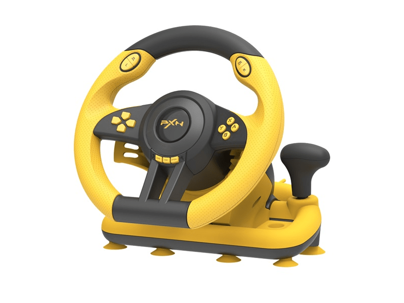 PXN V3 Pro Gaming kormány + pedálok + váltó, sárga