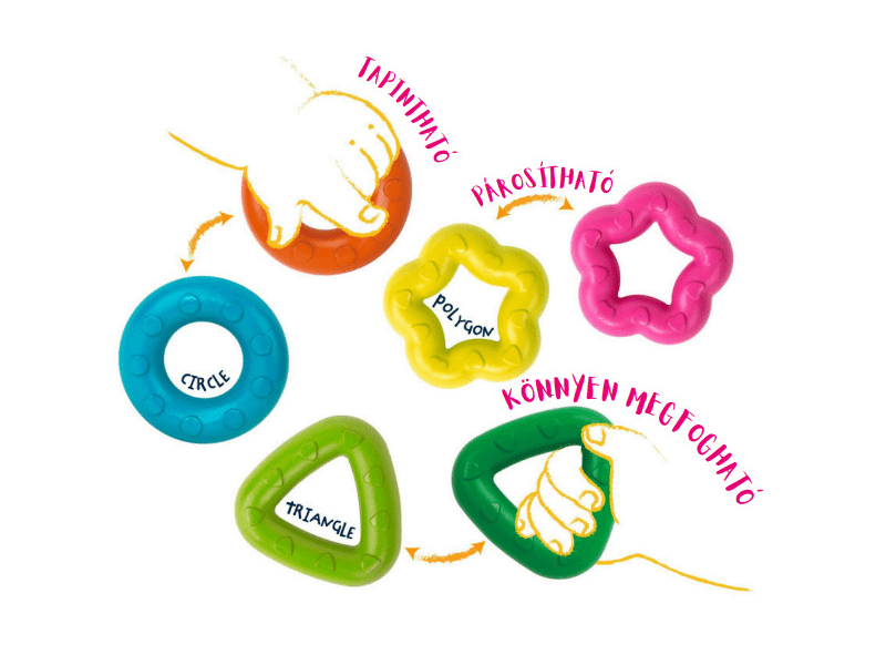 Haku Yoka Színes formák Marokkréta készlet, 6 db-os (CP243193)