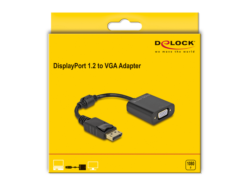 Delock 61006 DisplayPort 1.2 - VGA adapter