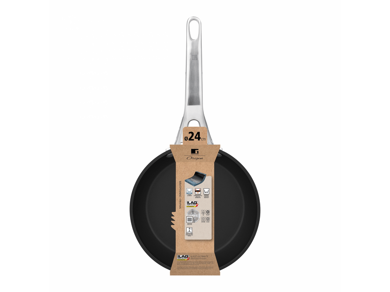 Bergner BG-34521-BK-KF Origen serpenyő, 24 cm